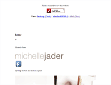 Tablet Screenshot of michellejader.com